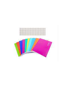 CONF 10 QUADERNI A QUADRETTI 10MM ACTIVE COLORS, SCUOLA, BAMBINI, RAGAZZI
