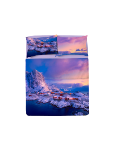 COMPLETO LETTO MATRIMONIALE NORDIC COTONE