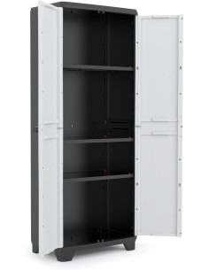 Armadio Multiuso Keter Linear High 3 Ripiani 68×39×173 cm – Resina Anti-intemperie