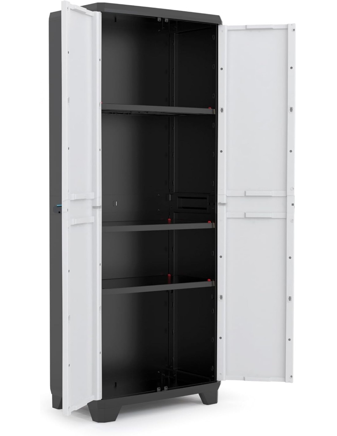 Armadio Multiuso Keter Linear High 3 Ripiani 68×39×173 cm – Resina Anti-intemperie