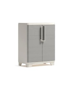 Armadio Alto Keter Stilo XL 68×39×182 cm in Resina con 4 Ripiani Regolabili e Maniglie Soft-Touch