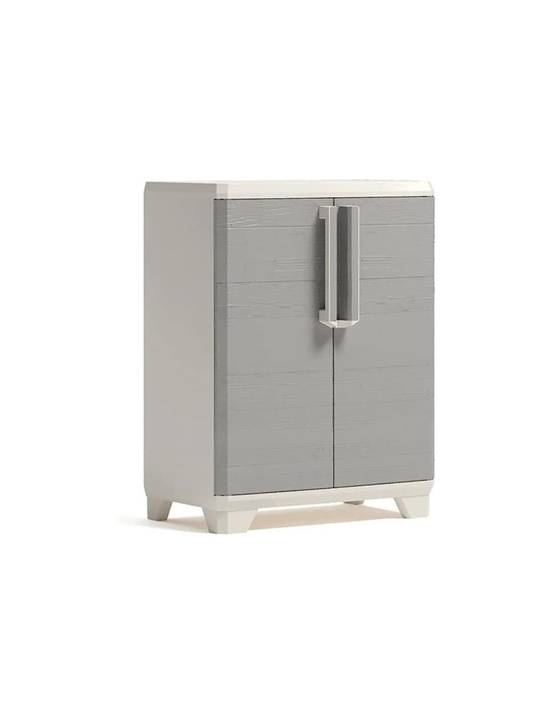 Armadio Alto Keter Stilo XL 68×39×182 cm in Resina con 4 Ripiani Regolabili e Maniglie Soft-Touch