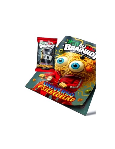 Album + Bustina Italian Brainrot TCG – Contiene 7 carte, 1 holo speciale