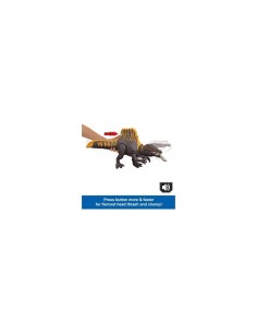 JURASSIC WORLD  SPINOSAURO ATTACCO FURIOSO  CON PINNA DORSALE E CODA MOBILI JGB56