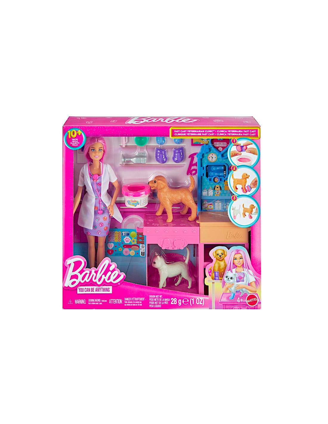 BARBIE VETERINARIA MATTEL JFX93 PLAYSET E PASTA MODELLABILE