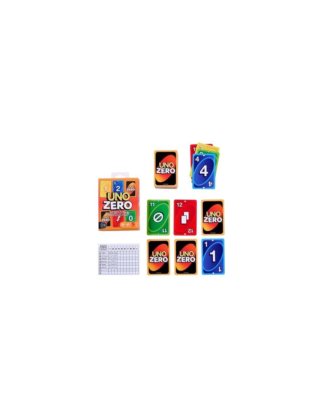 UNO Zero Card Game – Variante Strategica per 2‑8 Giocatori, Età 7+