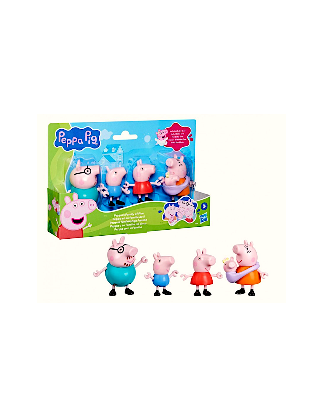 PEPPA PIG SET FAMIGLIA 5 FIGURE, HASBRO G0506