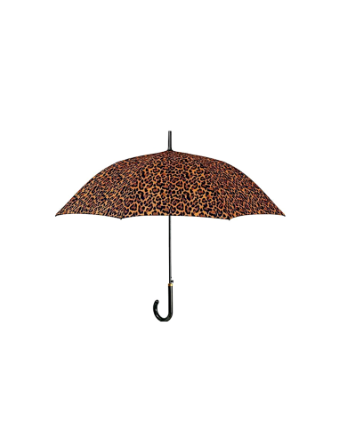 Ombrello Donna Automatico, 61cm, Leopardato, 8 Stecche, Elegante, Moda, Antivento