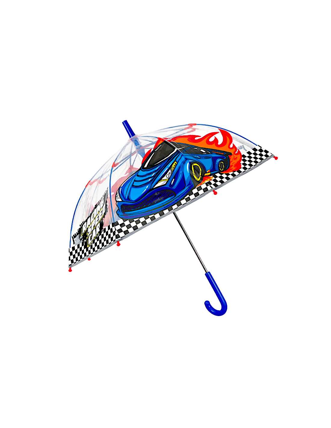Ombrello Bambino Manuale 45 cm, 8 Stecche, Perletti Poe Racing