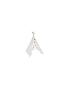 Tipi Bambini, Wapi, 120 x 120 x 160 cm, Naturale, Beige Lin, Cotone, Poliestere, Legno