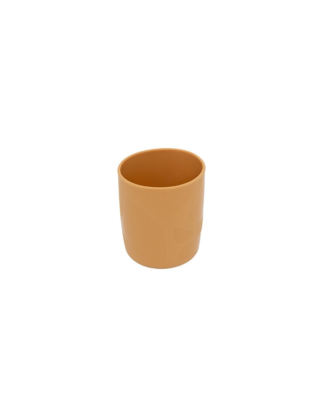 Set Pranzo, 4 Pezzi, Giraffa, Silicone, Ocre, Piatto, Ciotola, Bicchiere, Cucchiaio