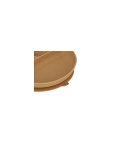 Set Pranzo, 4 Pezzi, Giraffa, Silicone, Ocre, Piatto, Ciotola, Bicchiere, Cucchiaio