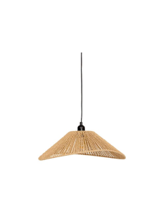 Sospensione Myha, effetto corda, beige, 43 x 38 x 118 cm, cavo 90 cm