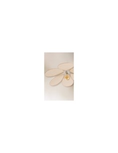 Sospensione Naya, a petali, beige lino, diametro 72 cm, altezza 118 cm 2