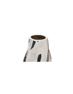 Vaso Ceramica Sky, Argento, Alto 28,5 cm, Diametro 11,5 cm