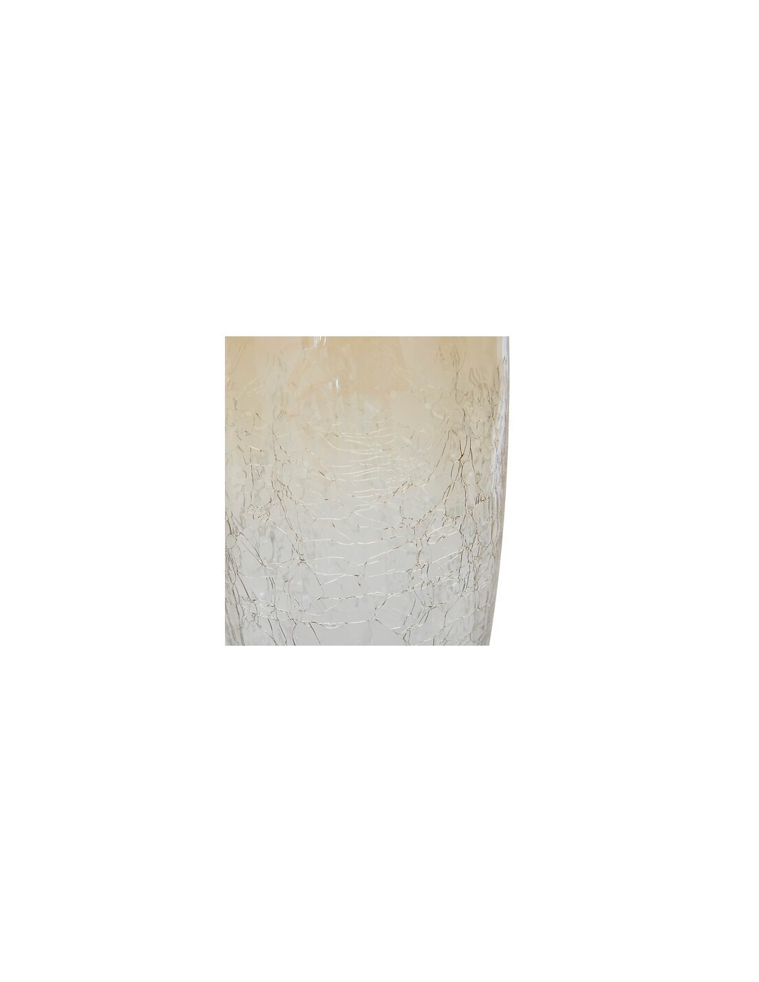 Vaso, vetro craquelé, Alexis, trasparente, D.13 x H.40 cm