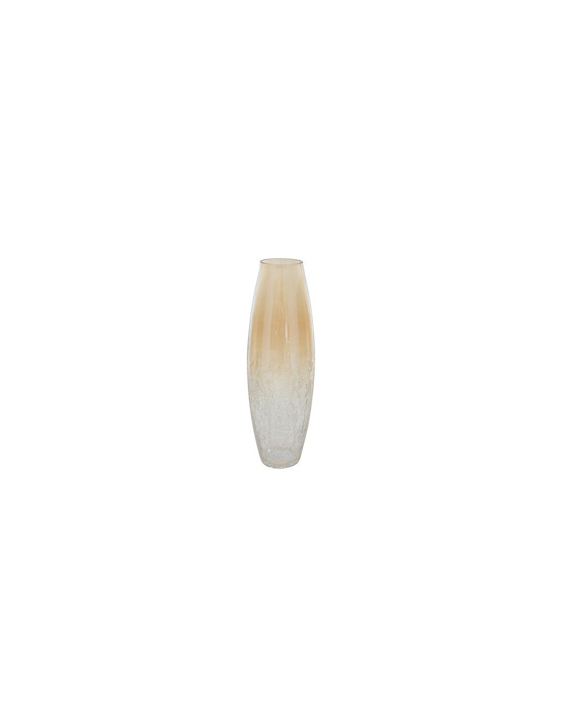 Vaso, vetro craquelé, Alexis, trasparente, D.13 x H.40 cm