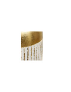Vaso, metallo, Mirsa, dorato, D.16 x H.43,5 cm, design elegante 2