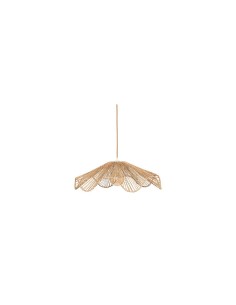 Paralume Gino, juta naturale, beige, diametro 57,5 cm, profondità 18 cm
