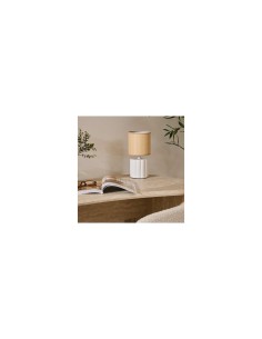 Lampada Tylia, ceramica bianca, diametro 13 cm, altezza 26,5 cm, design elegante, stoneware