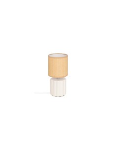 Lampada Tylia, ceramica bianca, diametro 13 cm, altezza 26,5 cm, design elegante, stoneware