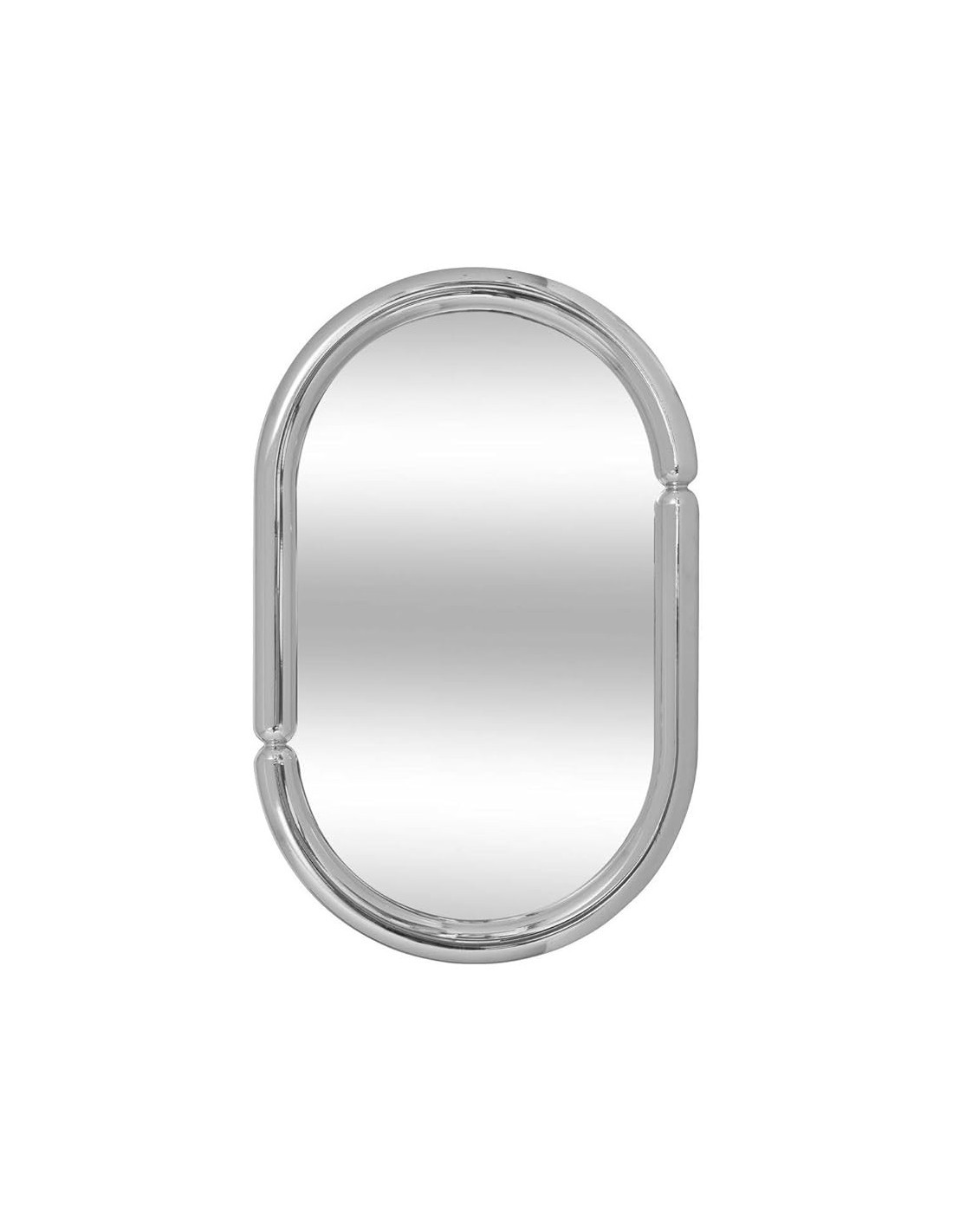 Specchio, ovale, cromato, Micaela, 55x35 cm, ATMOSPHERA