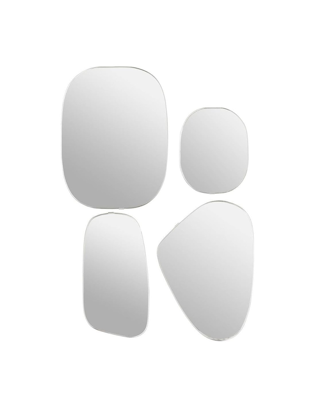 Specchio, plastica, Roman, 30x1.2x40 cm, set x4, ATMOSPHERA