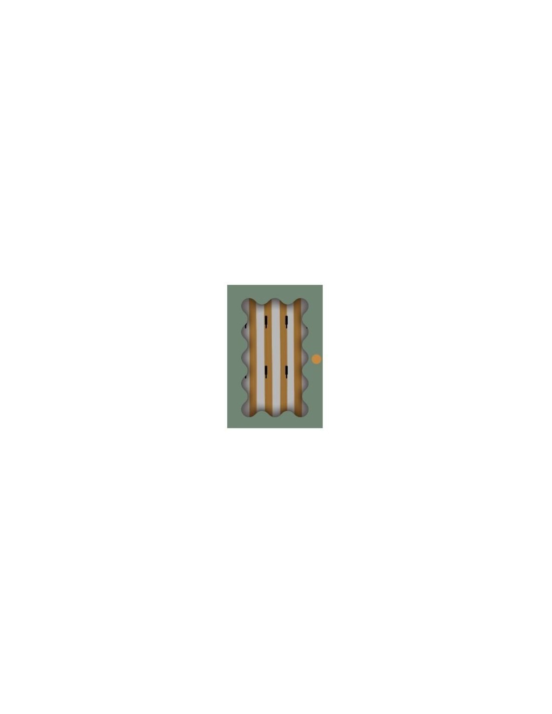 Scatola Portachiavi, Chéri, L. 20 x P. 6,6 x H. 30 cm, MDF E1, Vetro, Multicolore