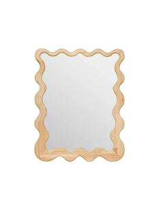 Specchio, a onda, legno, Brooke, 62x48 cm, ATMOSPHERA CREATEUR D'INTERIEUR