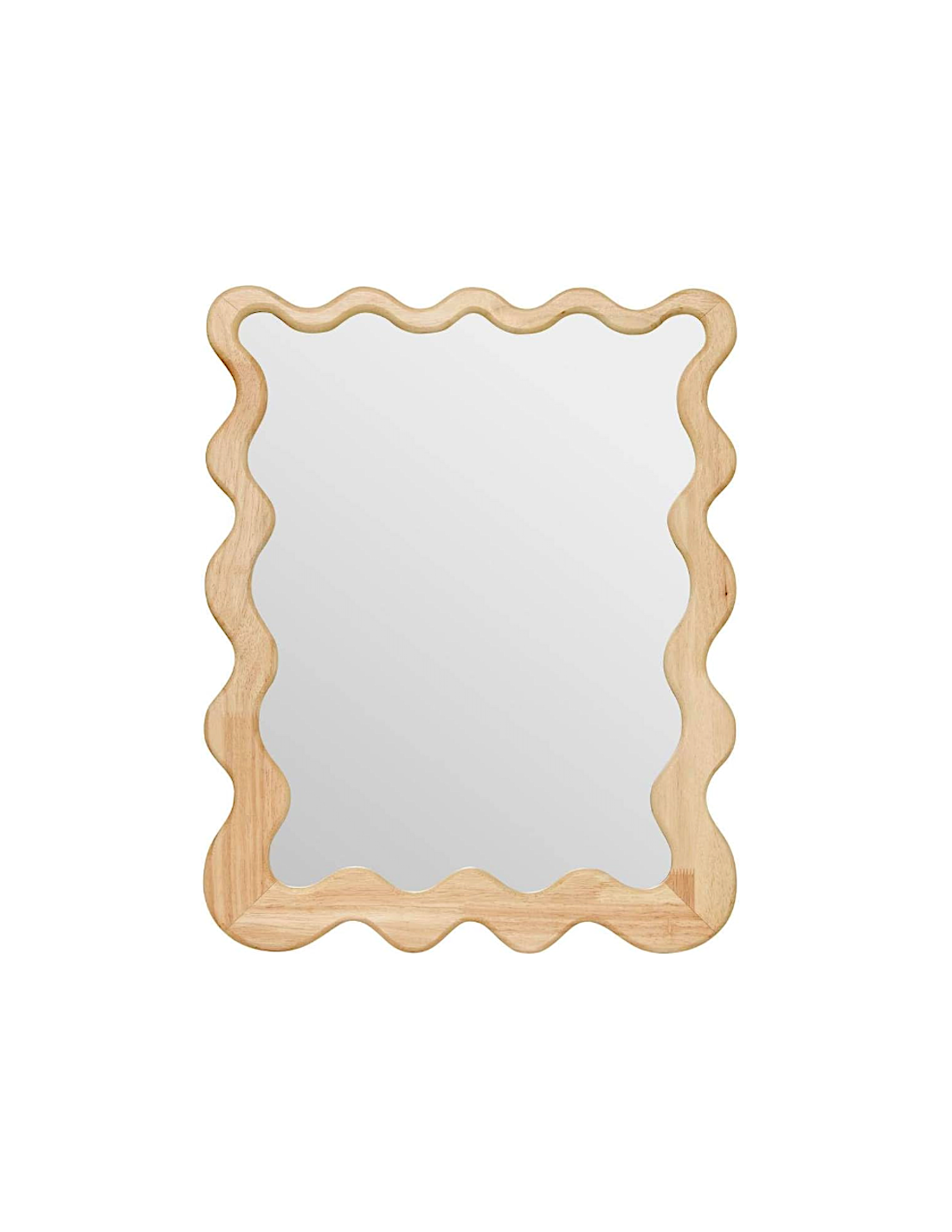 Specchio, a onda, legno, Brooke, 62x48 cm, ATMOSPHERA CREATEUR D'INTERIEUR