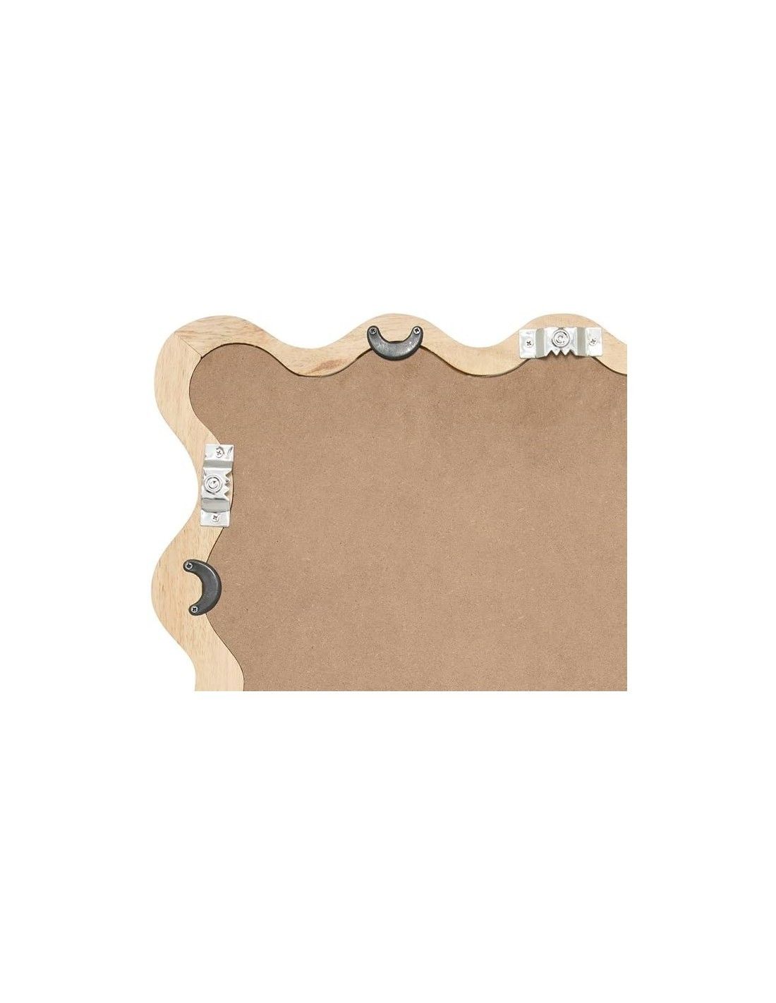 Specchio, a onda, legno, Brooke, 62x48 cm, ATMOSPHERA CREATEUR D'INTERIEUR