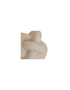 Decorazione da Appoggio Dave, Resina Effetto Pietra, Beige, Altezza 14 cm 2