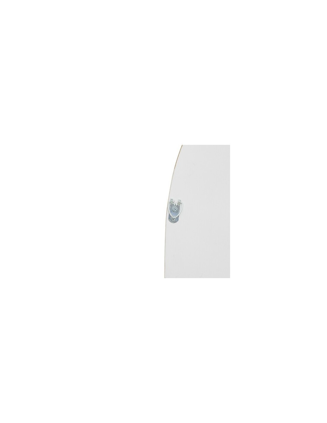 Specchio ad arco Calypso, L. 65,8 cm, P. 1,6 cm, A. 95,8 cm, plastica grigia