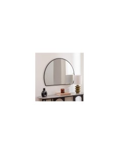 Specchio Alice, L. 90 cm, P. 1,6 cm, A. 65 cm, metallo nero 2