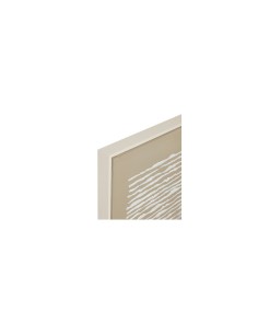 Tela dipinta incorniciata Farhan 116x75 cm beige medio, texture in rilievo