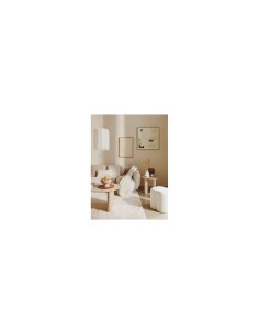 Tavolino da caffè Anaya, 120x60 cm, MDF effetto travertino beige, ovale, altezza 40 cm