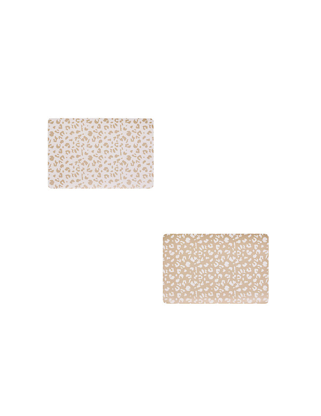 Tovaglietta Leopardi, 45 x 30 cm, PU, Blanc, Moka, Assortita