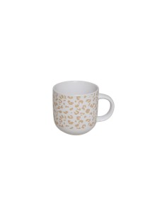 Tazza Leopardi 35 cl, faience assortita, 12 x 8,5 x 9 cm, bianco moka 2
