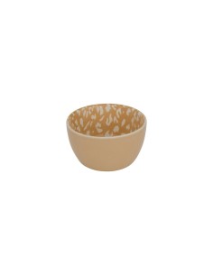 Servizio aperitivo 4 pezzi, coppette stoneware, vassoio bambù, beige e moka, design elegante, 30x10x6 cm