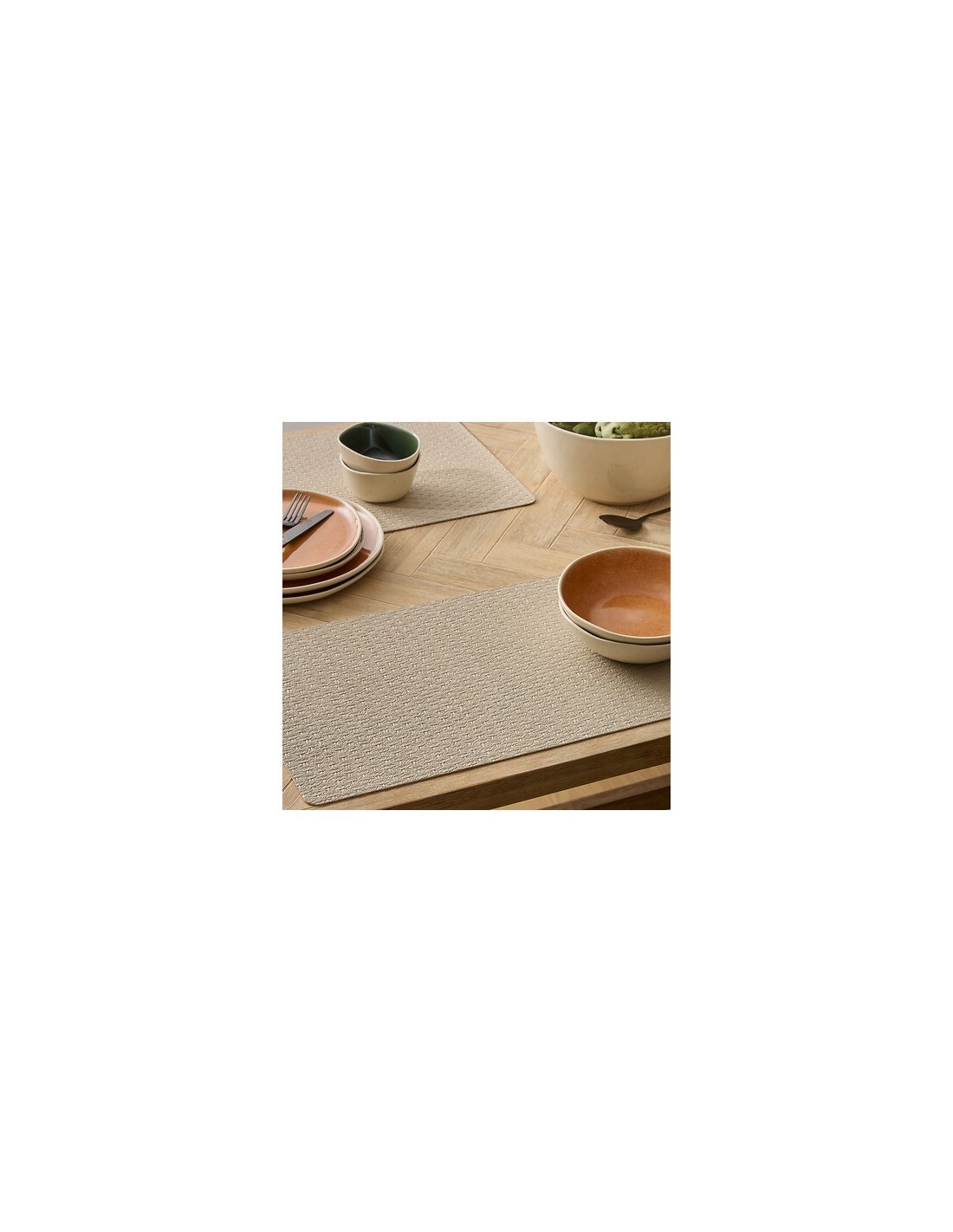 Tovaglietta Ely, 49 x 33 cm, Beige, PU, Elegante, Facile da pulire