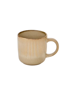 Tazza Chloé 36 cl, Stoneware beige, 12 x 8,8 x 9 cm, collezione Bellissima