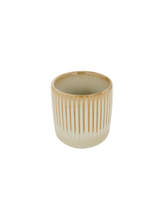 Tazzina espresso, Chloé, 11 cl, beige, stoneware, dimensioni 6,1x6,7 cm