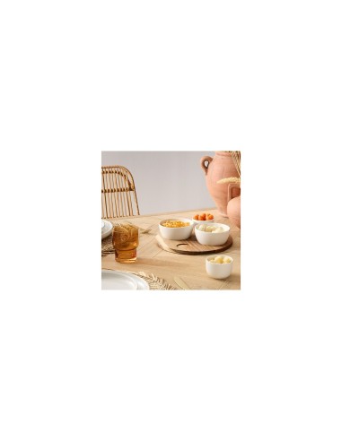 Servizio aperitivo 5 pezzi Elegance bianco