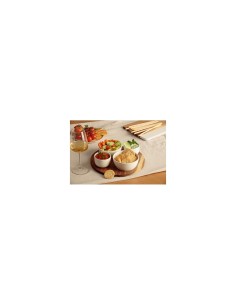 Servizio aperitivo 5 pezzi Elegance bianco