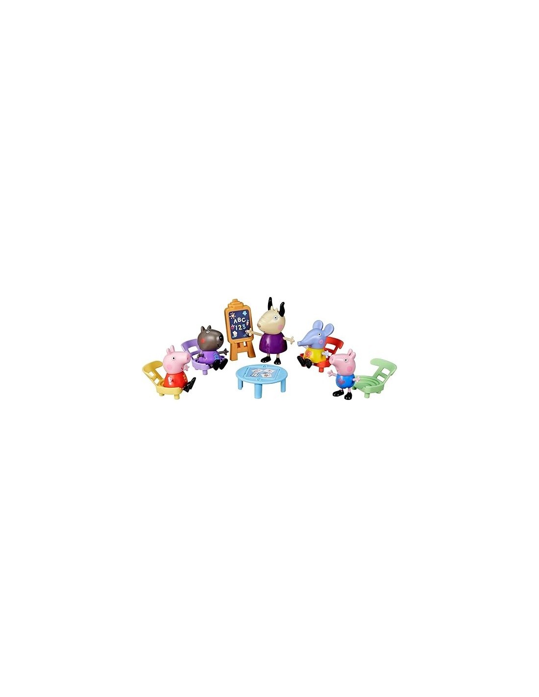 PEPPA PIG PLAYSET 5 FIGURE PEPPA A SCUOLA HASBRO F8868
