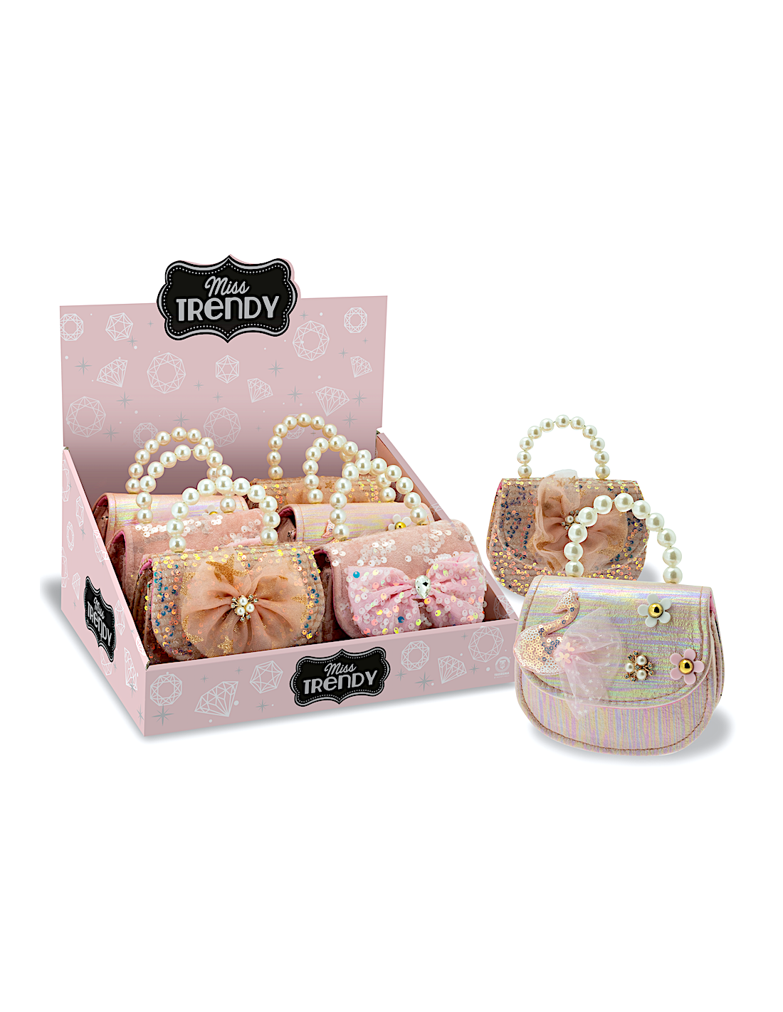 MISS SIGNORINA - POCHETTE CHIC PINK 3 MODELLI ASSORTITO