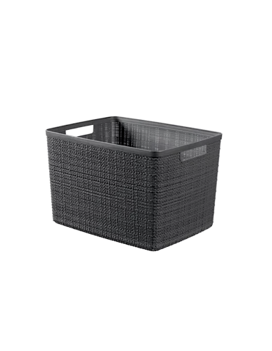 JUTE CESTINO L RETTANGOLARE 20LT ANTRACITE