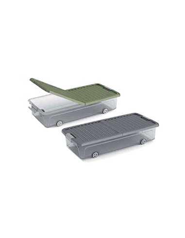 W BOX CONTENITORE 35LT CON RUOTE ASSORTITO 74X37X16,5CM