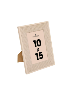 Cornice foto, effetto pietra, Missy, 10x15 cm, beige, MDF e vetro