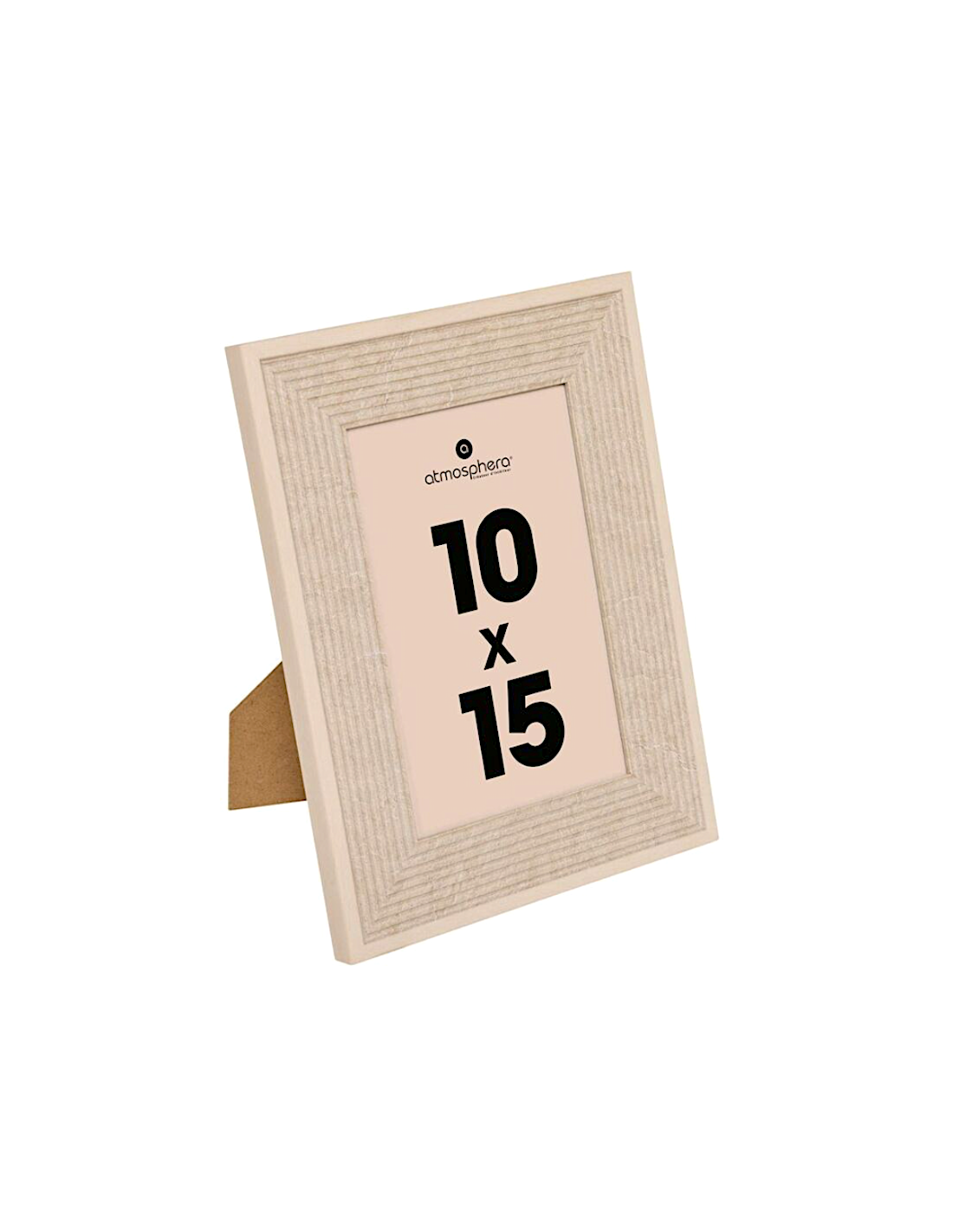 Cornice foto, effetto pietra, Missy, 10x15 cm, beige, MDF e vetro